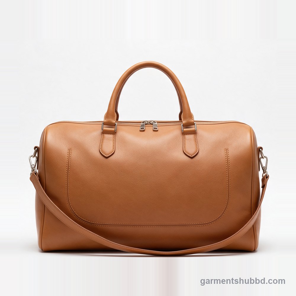 Duffle leather bag