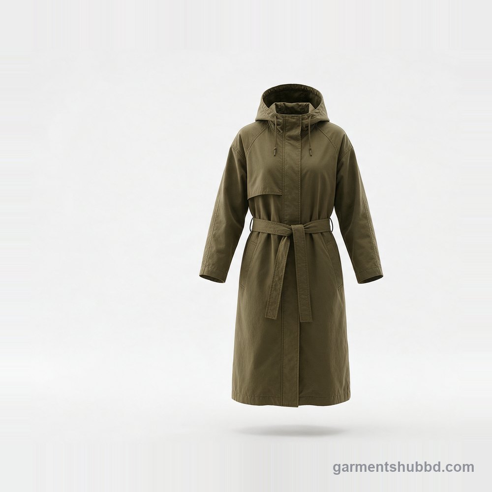 Hooded trench coats