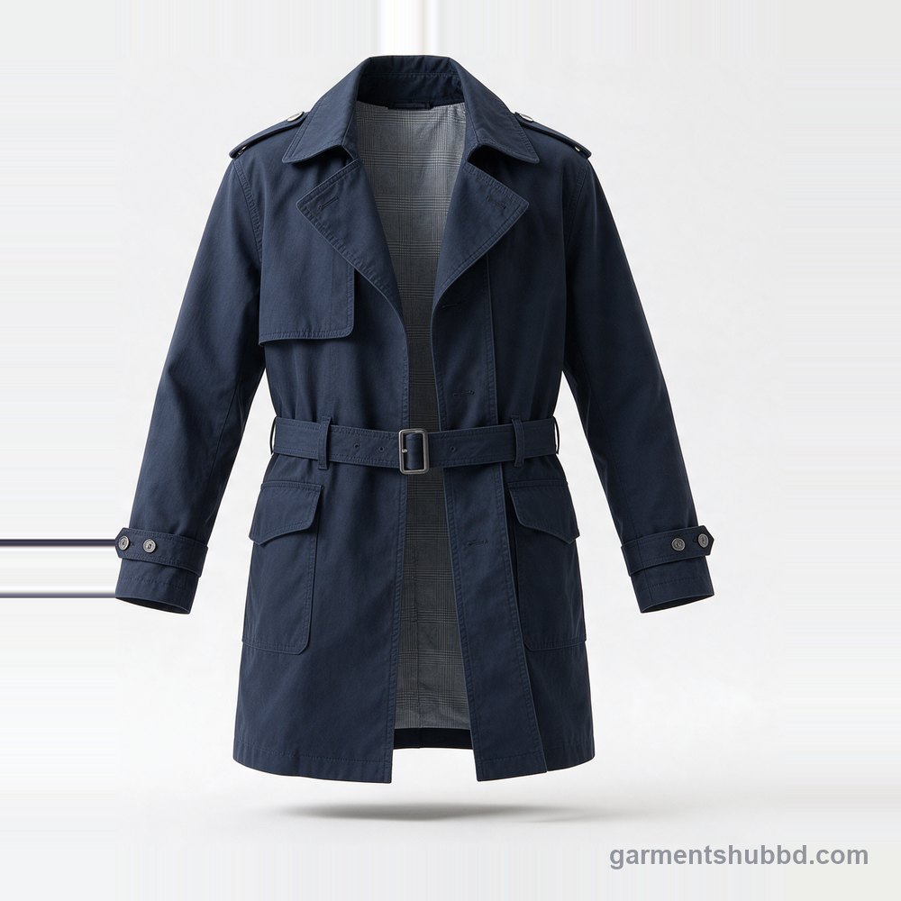 Lined trench coats