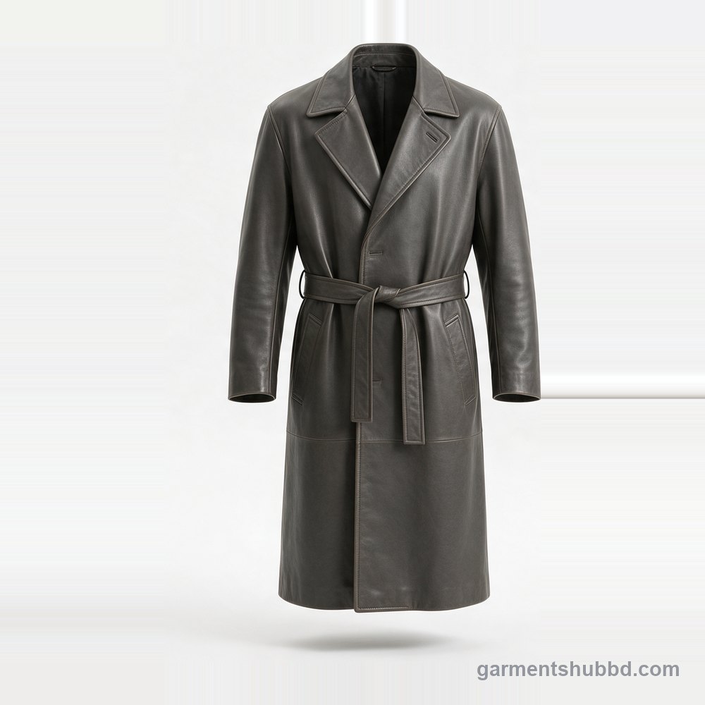 Long Overcoat leather jacket