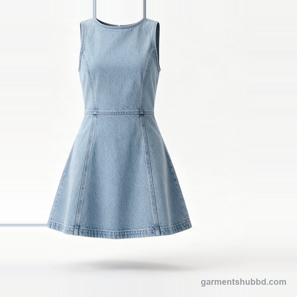 Mini denim dress