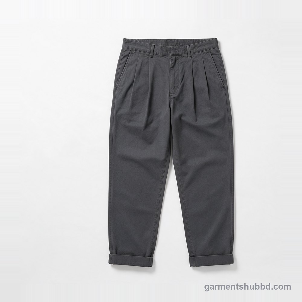Pleated chinos