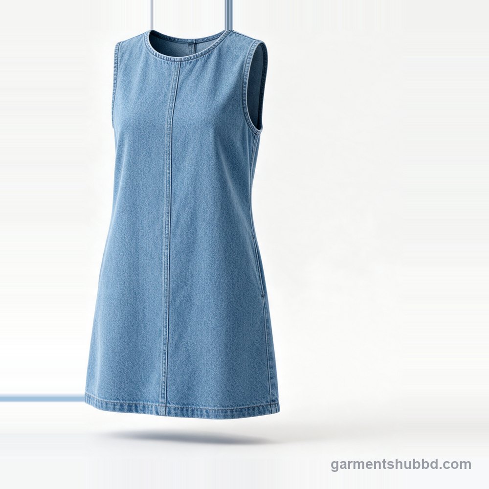 Sleeveless denim dresses