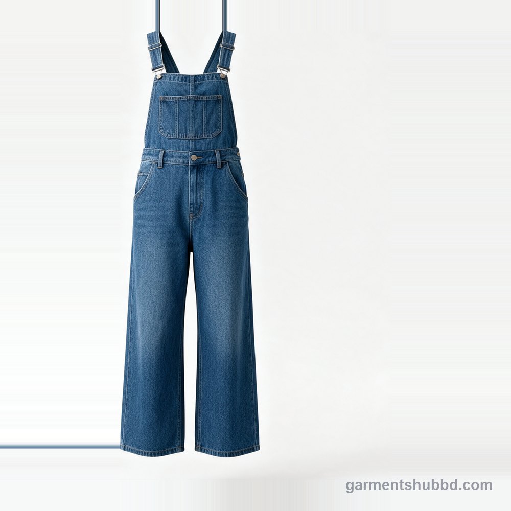Wide Leg denim overalls