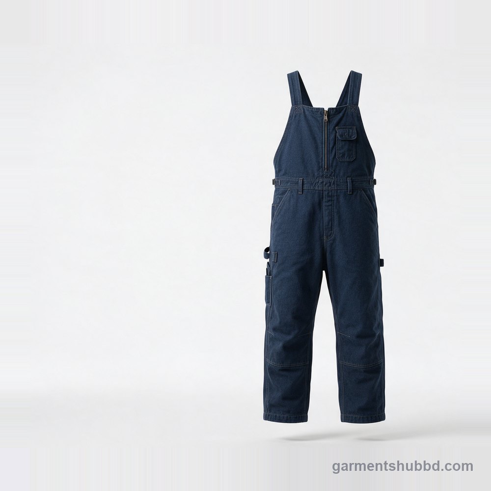 Workwear denim overalls